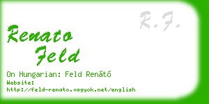 renato feld business card